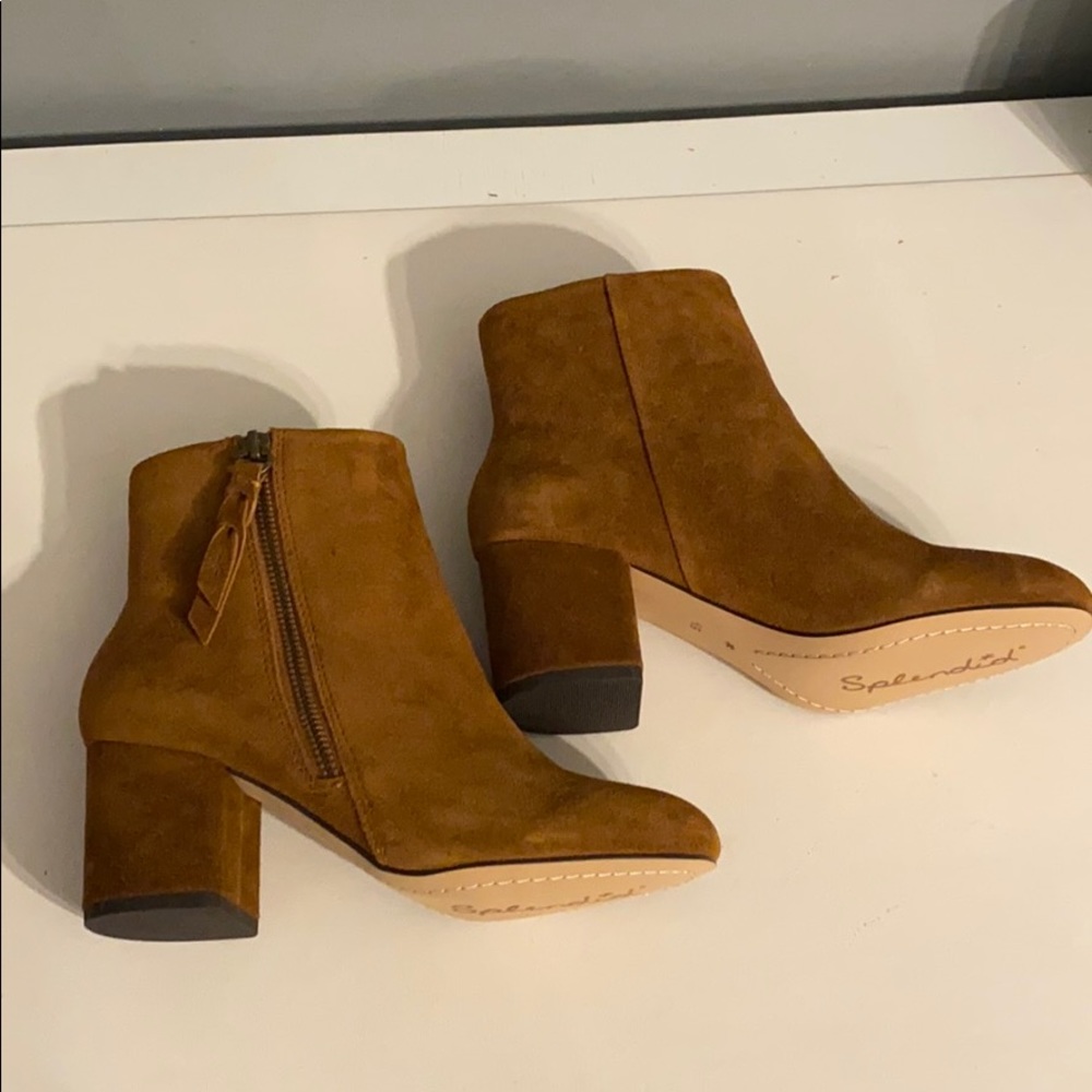 Splendid brown suede booties